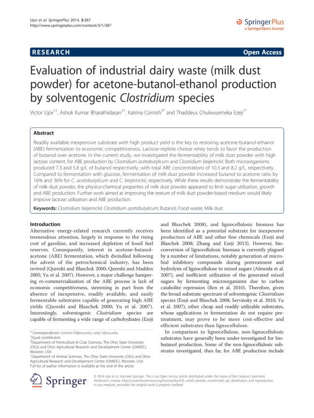 Evaluation of industrial dairy waste (milk dust powder) for